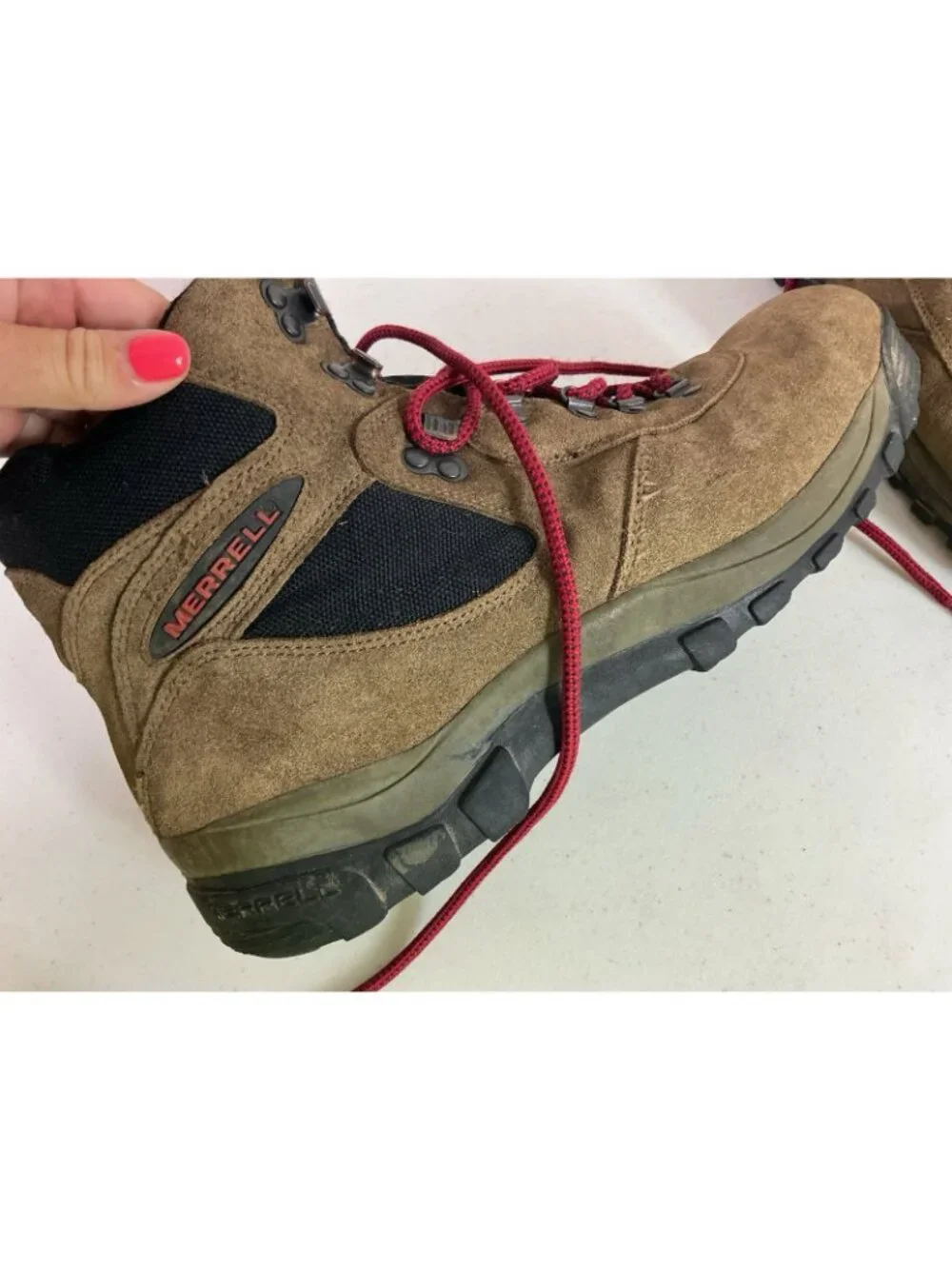 Merrell Hiking Boots Eagle Brown High Top Outdoor Mens 13